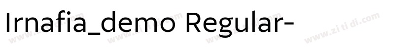Irnafia_demo Regular字体转换
